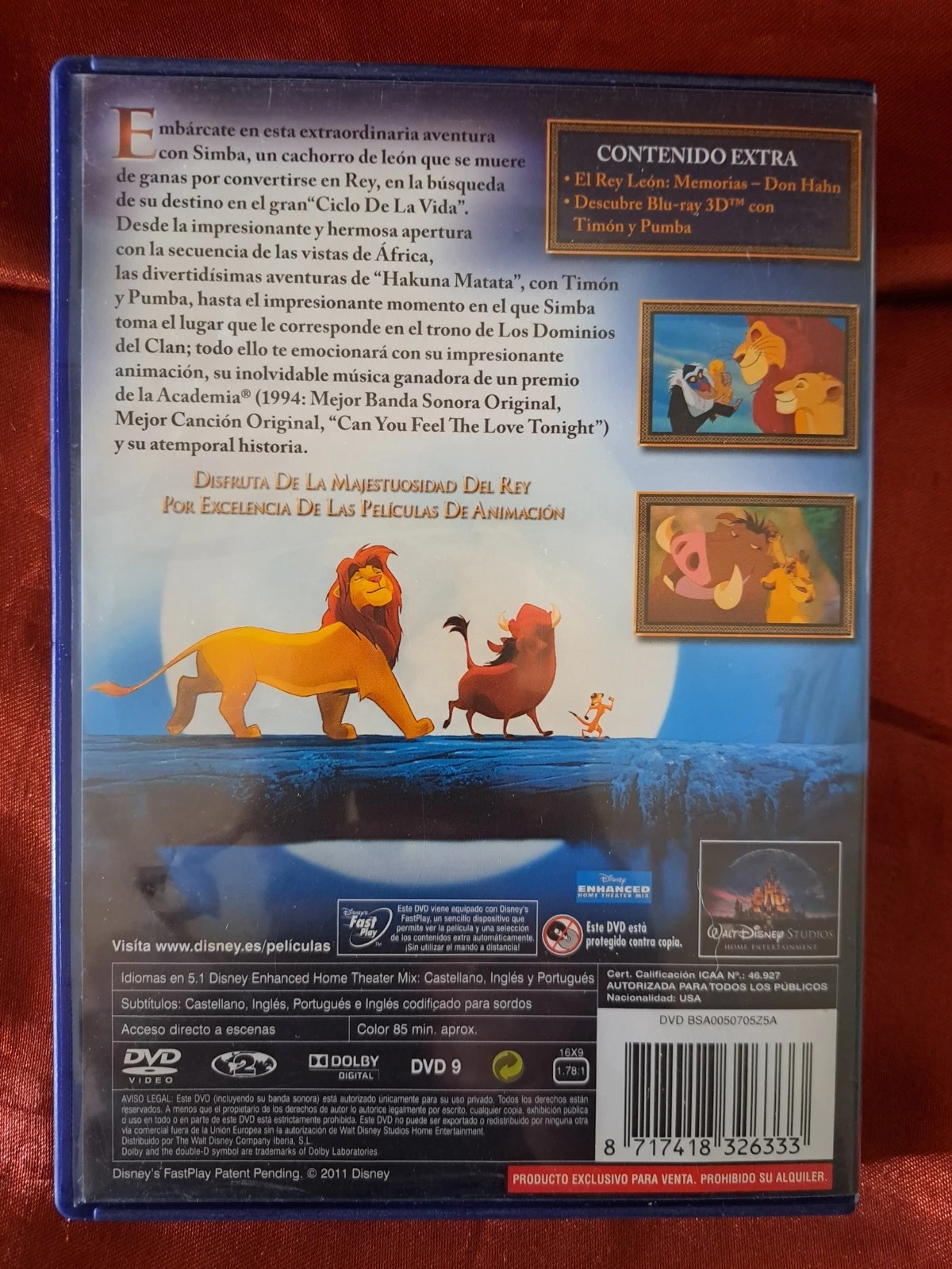 El Rey León (1994) - DVD - Imagen 3
